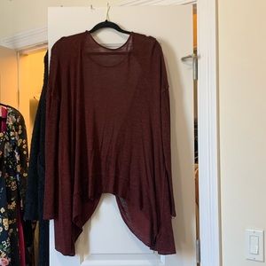 COPY - Burgundy open back Free People sweater